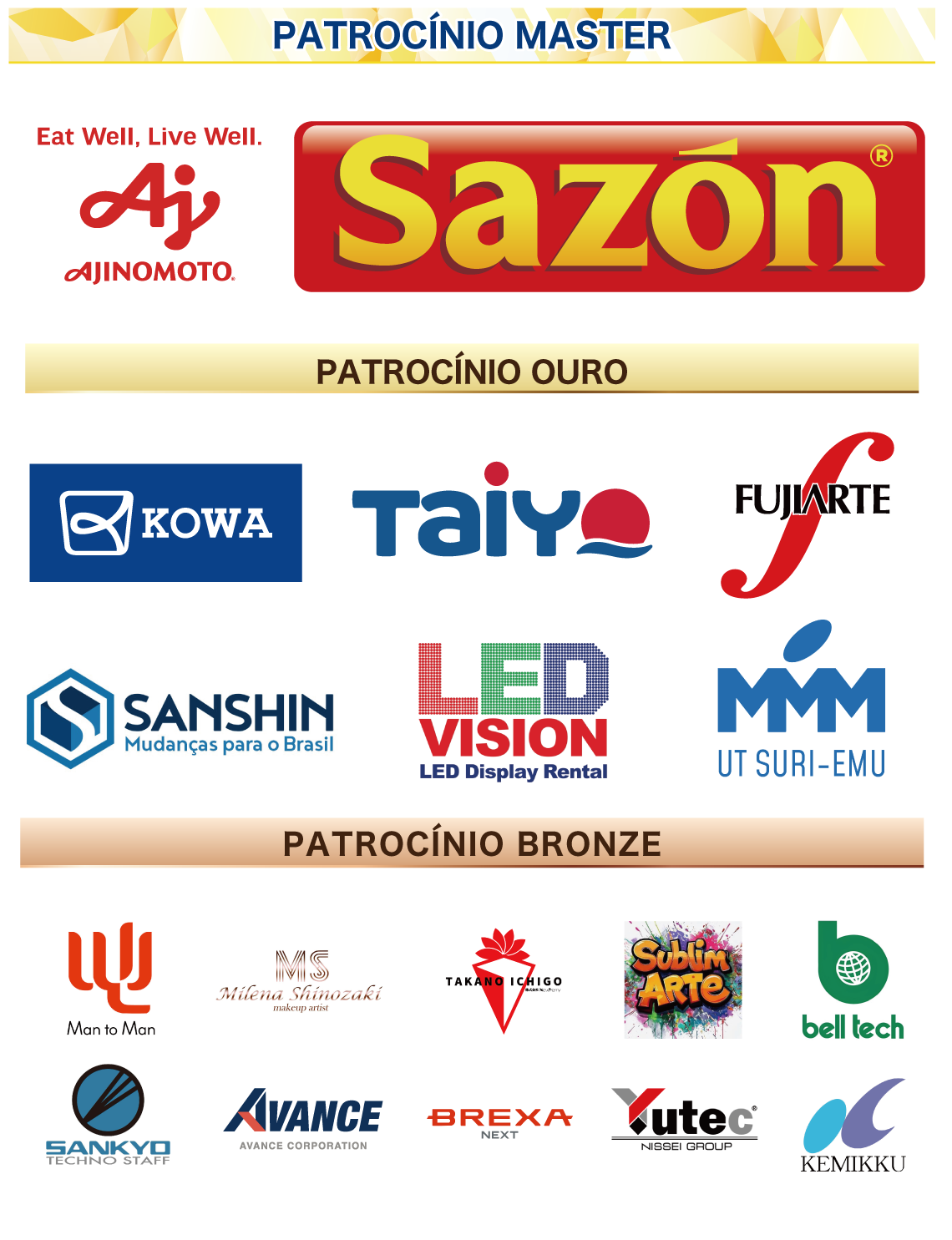 Patrocinios Brazilian Day