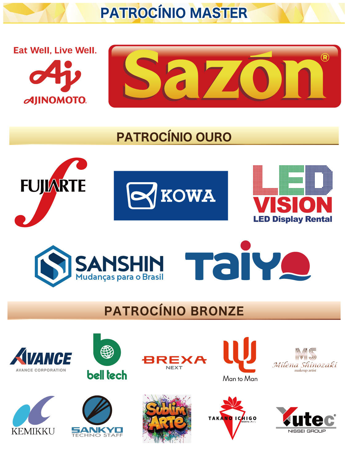 Patrocinios Brazilian Day
