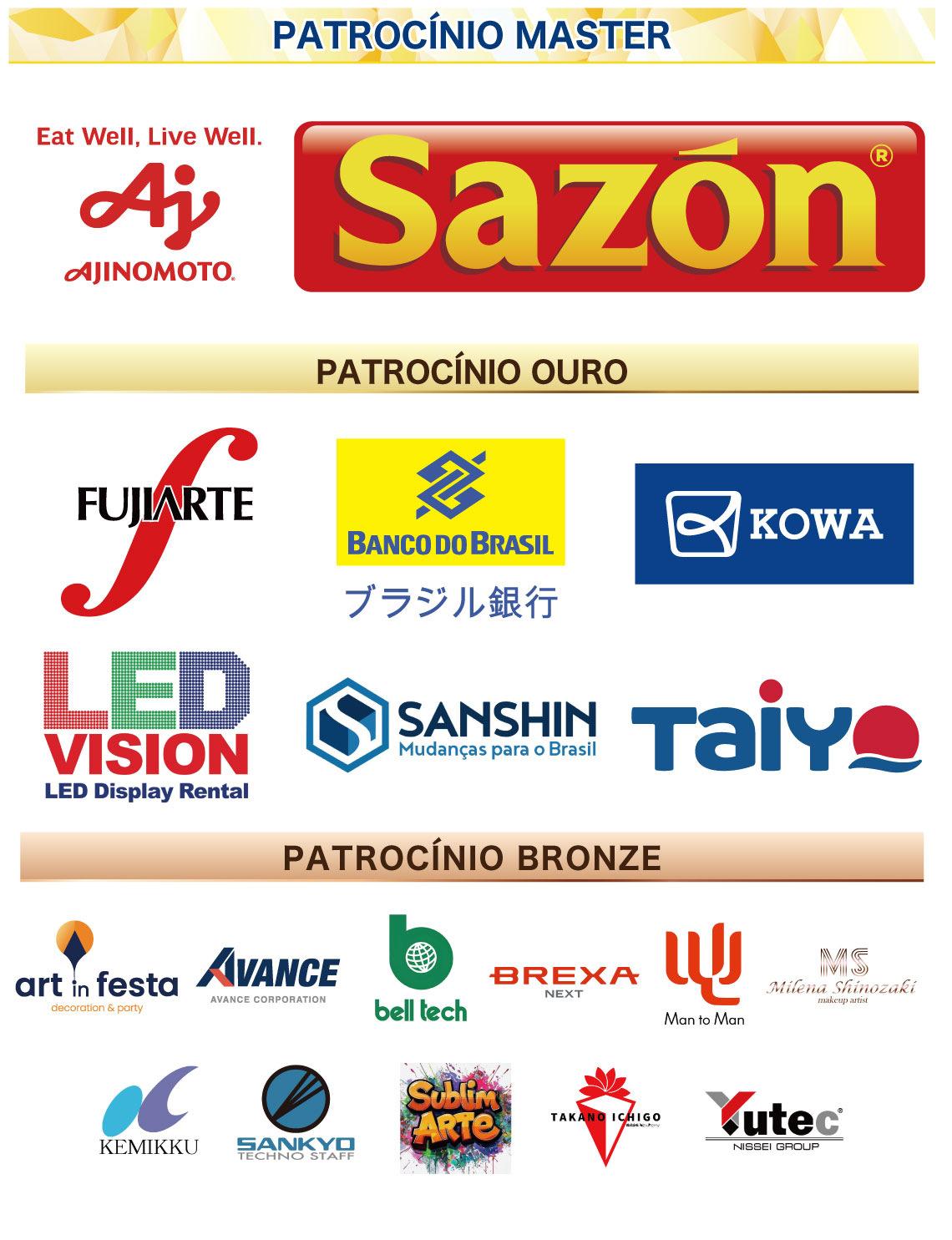 Patrocinios Brazilian Day